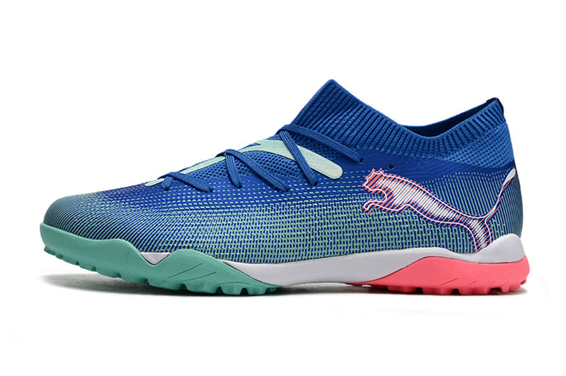 Puma Future 7 TF Blue and Pink Society Football Boots