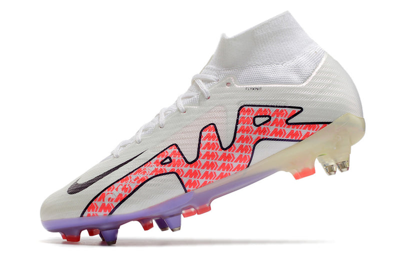 Nike Air Zoom Mercurial Superfly 9 Elite Aluminum Spike White "Disruption Pack" Football Boots