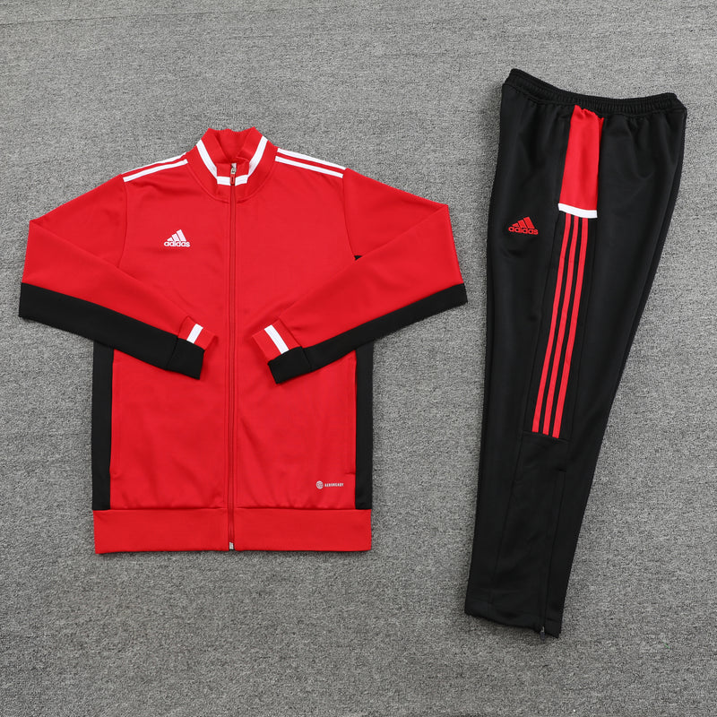 Conjunt fred Adidas Sportswear vermell i negre