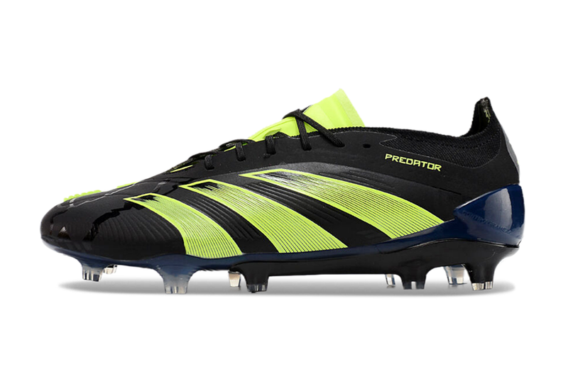 Chuteira Campo Adidas Predator Elite FG Preta e Verde "Edition Merky Pack"