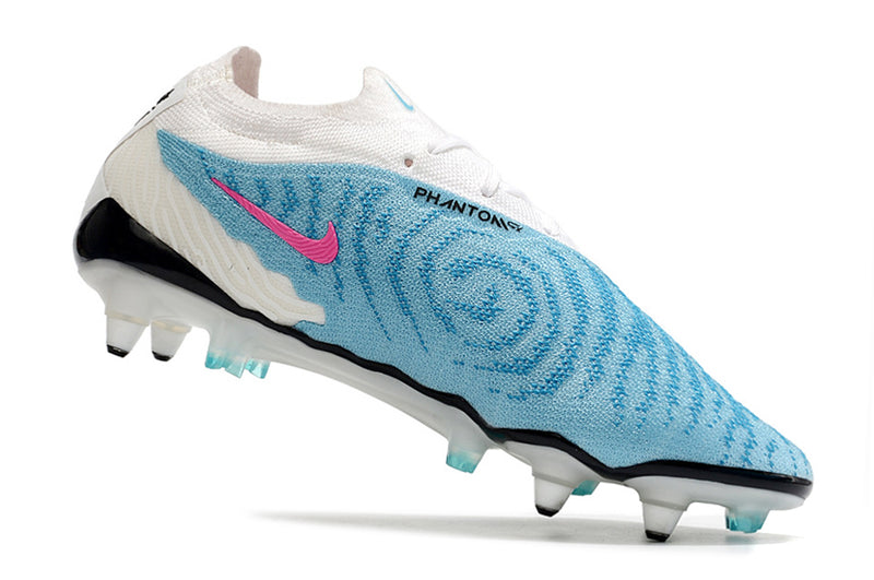 Bota de futbol Nike Phantom GX Elite amb punta d'alumini blanc i blau "Blast Pack".