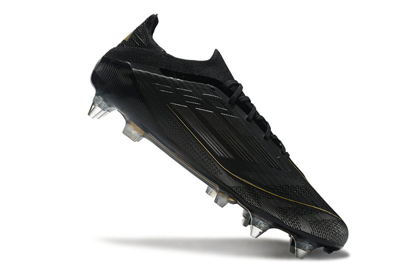 Chuteira Campo Adidas F50 Ponta de Aluminio Preta "Dark Spark Pack"