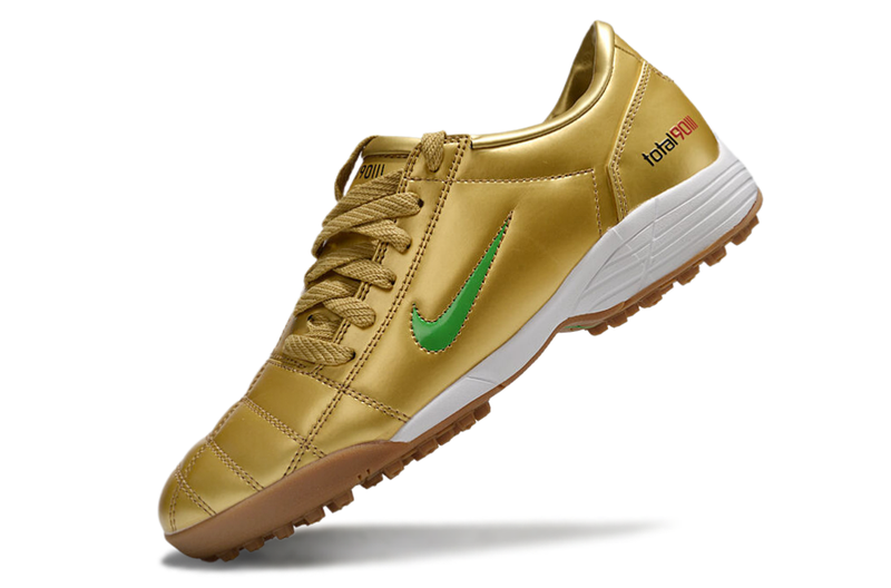 Chuteira Society Nike Total 90 TF Dourada