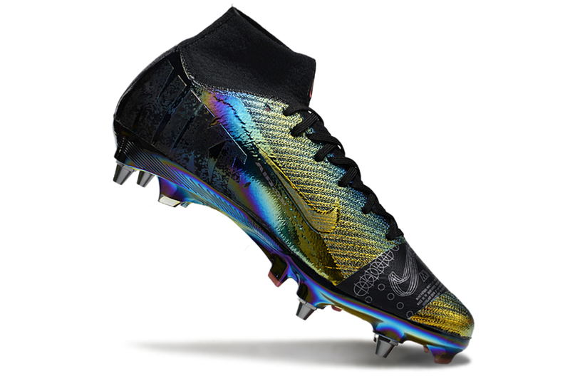 Chuteira Campo Nike Air Zoom Mercurial Superfly 10 Elite Trava Mista Preta "Cosmic Speed"