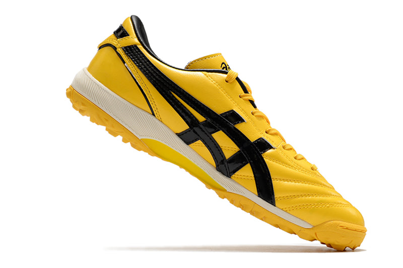 Chuteira Society Asics Japan TF Amarela e Preta