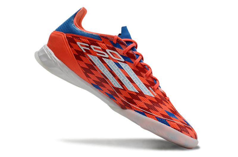 Chuteira Futsal Adidas F50 IC Vermelha e Azul
