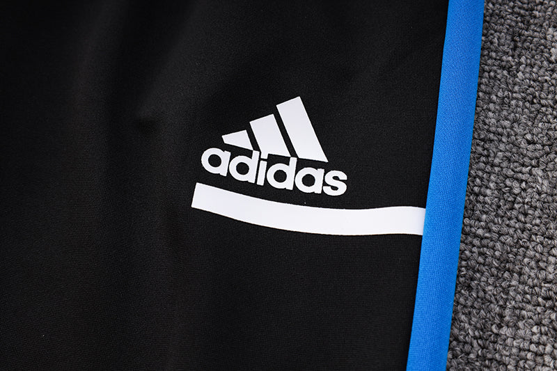 Adidas Sportswear Sweatshirt Set with Blue and Black Cap