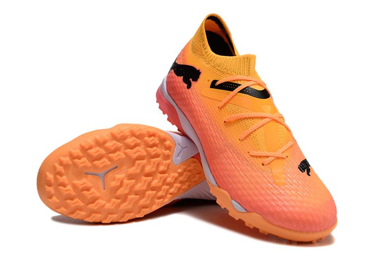 Puma Future 7 TF Orange and Pink "Olympic x Tricks" Soccer Cleats 