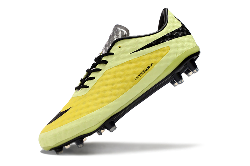 Chuteira Campo Nike Retrô Hypervenom Phantom I FG Verde, Amarelo e Preto