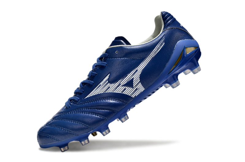 Chuteira Campo Mizuno Morelia Neo 4 Beta FG Azul "Mugen Pack"