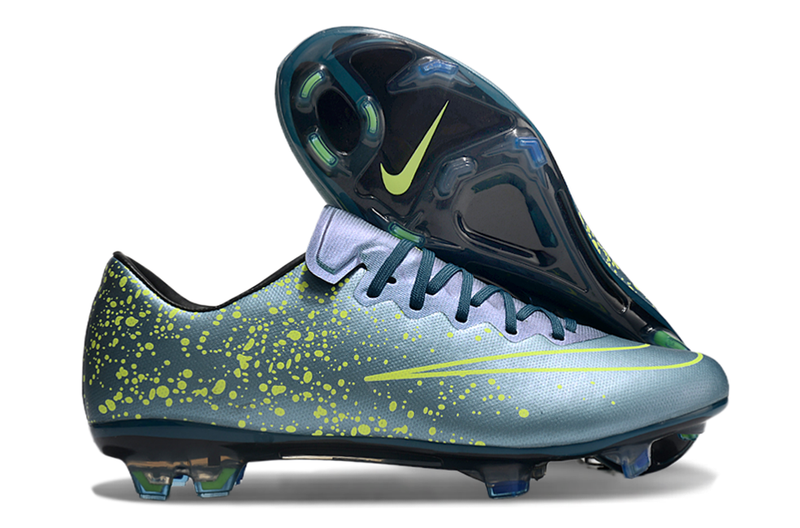 Chuteira Campo Nike Retrô Mercurial Vapor 10 FG Azul