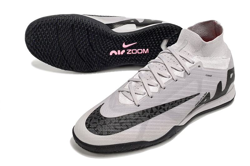 Nike Air Zoom Mercurial Superfly 9 Elite IC Silver and Black "Rising Gem Pack" Futsal Boot