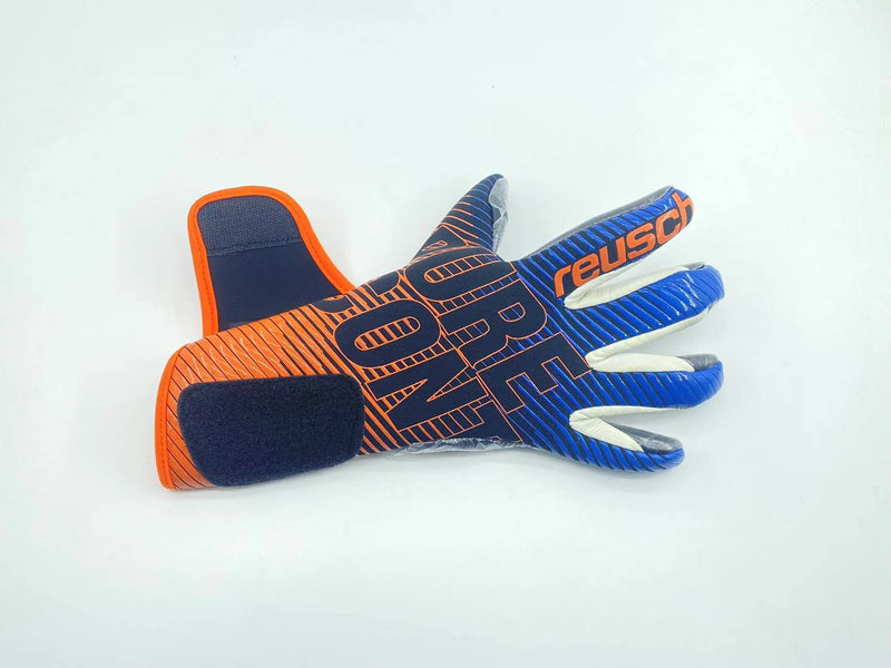 Luva de Goleiro Reusch Pure Contact Azul e Laranja