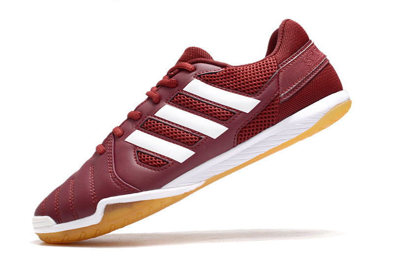 Adquira Chuteira Futsal Adidas Top Sala IC com Frete Grátis e 2 Brindes (Meia Antiderrapante + Bolsa) na Farda de Boleiro!