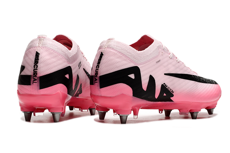 Nike Air Zoom Mercurial Vapor 15 Elite Cleat - Pink and Black "Mad Brilliance Pack"