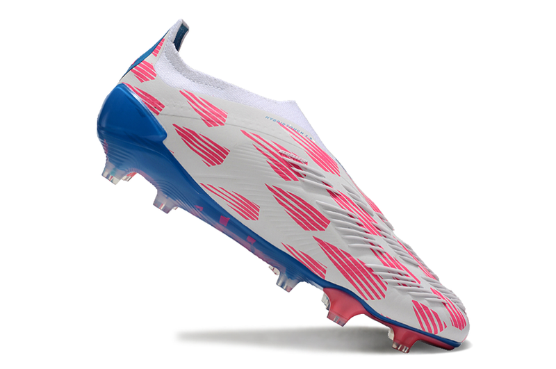 Chuteira Campo Adidas Predator LL Elite FG Branca, Azul e Rosa "Reemergence Pack"