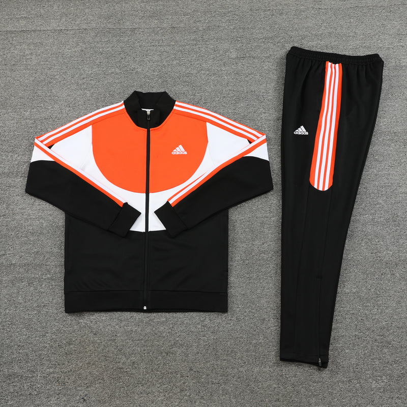 Adidas Sportswear Cold Weather Set Black, White and Orange