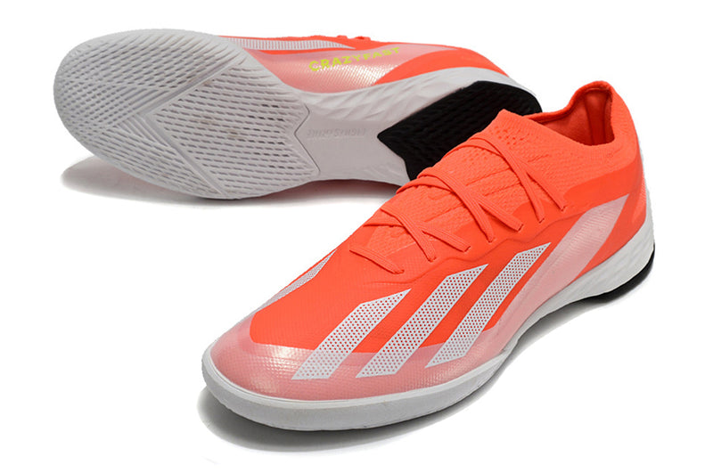 Bota de futbol sala Adidas CrazyFast. 1 IC vermell i blanc "Energy Citrus Pack"