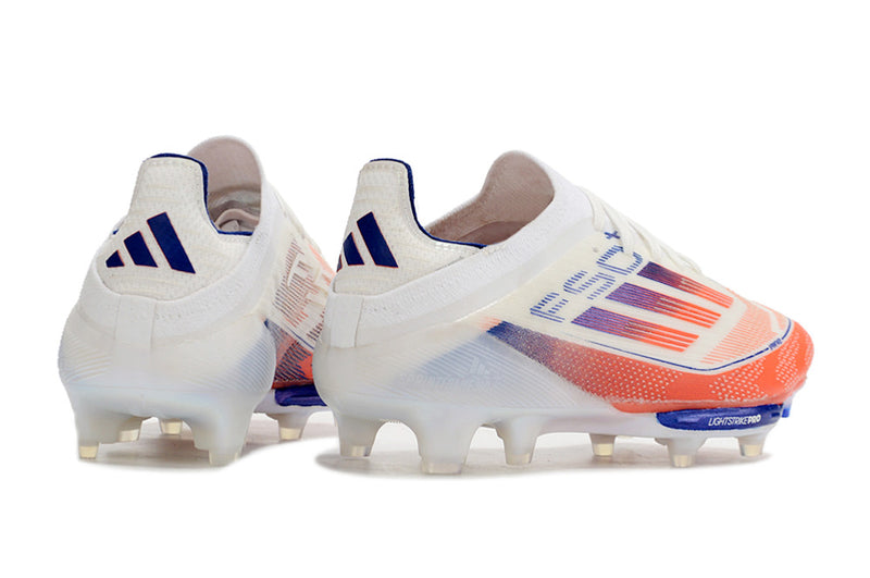 Adidas F50+ FG White, Blue and Red "Advancement Pack" Field Boots