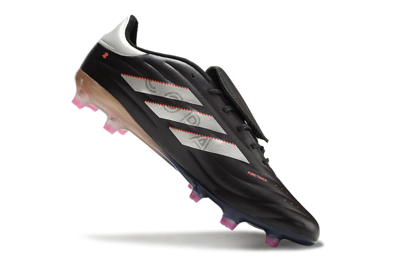 Chuteira Campo Adidas Copa Pure II Elite FG Preto e Metálico "Vivid Horizon Pack"