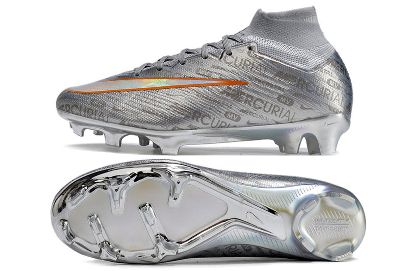 Nike Air Zoom Mercurial Superfly 9 Elite FG Silver "25 Years Nike" Kids' Field Football Boots