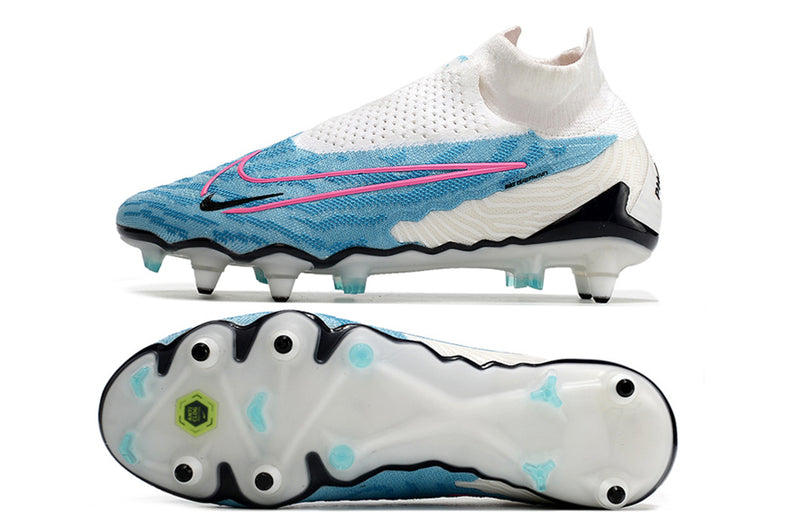 Nike Phantom GX DF Elite Aluminum Spike Football Boots White and Blue "Blast Pack"