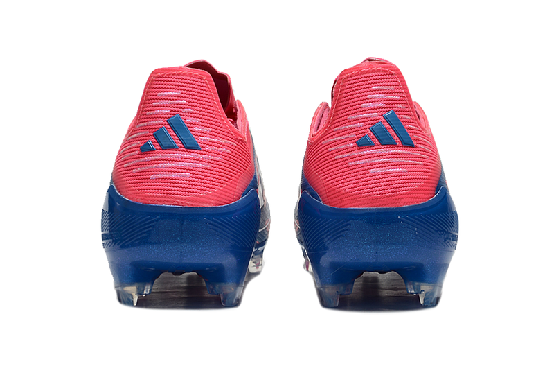 Botes de futbol Adidas F50+ LL FG rosa, blau i blanc "Reemergence Pack" 