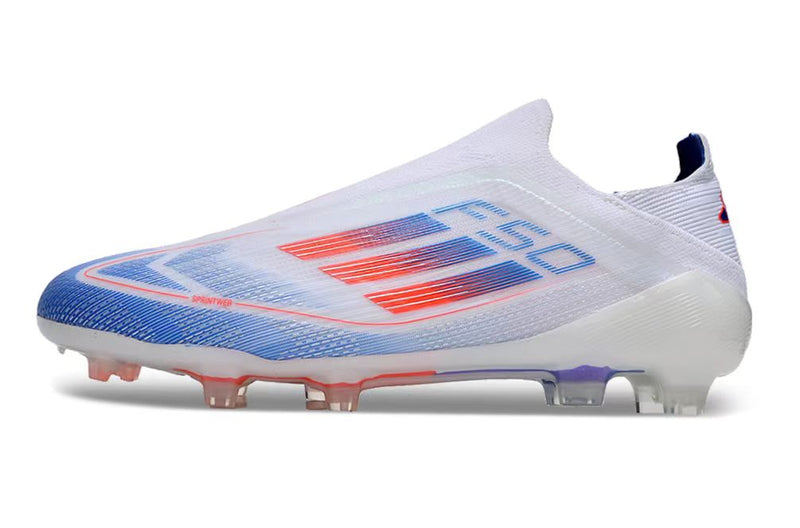 Botes de futbol Adidas F50 LL FG blanc, blau i vermell "Paquet avançat"