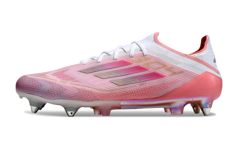 Chuteira Campo Adidas F50 Ponta de Aluminio Rosa "LY304"