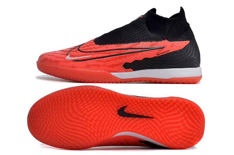 Chuteira Futsal Nike Phantom GX DF Elite IC Preta e Vermelha "Ready Pack"