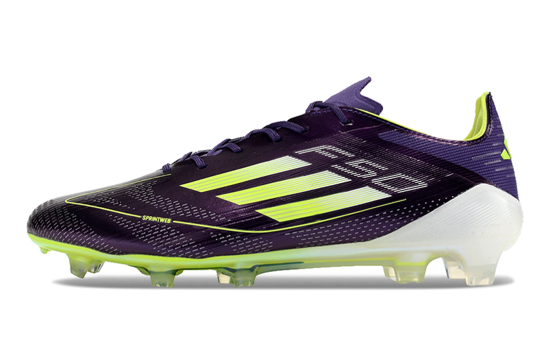 Chuteira Campo Adidas F50 FG Roxa e Verde Fast Reborn