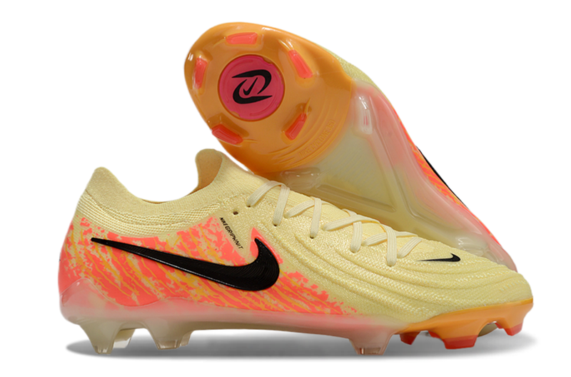 Chuteira Campo Nike Phantom GX 2 Elite FG Amarelo e Laranja