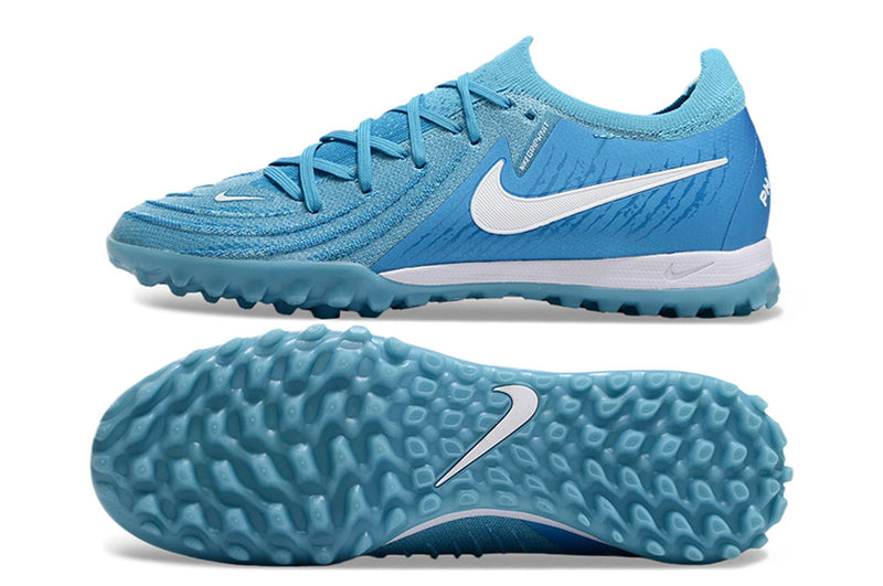 Chuteira Infantil Society Nike Phantom GX 2 Elite TF Azul "Mad Ambition Pack"