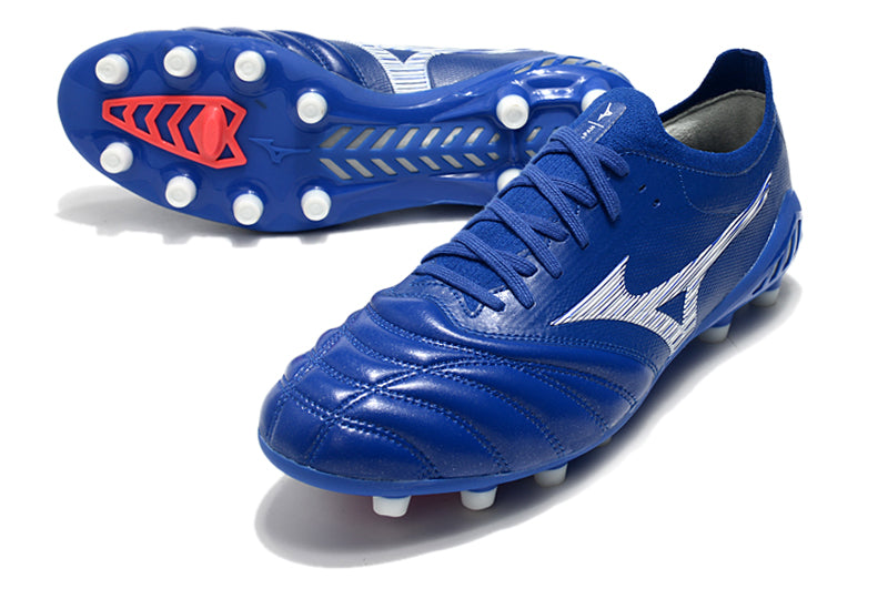 Chuteira Campo Mizuno Morelia Neo 3 FG Azul