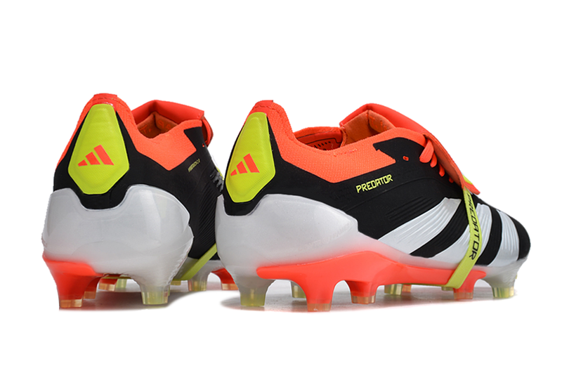 Adidas Predator FT 30 Elite FG Black, Orange and White "Solar Energy Pack" Field Boots 