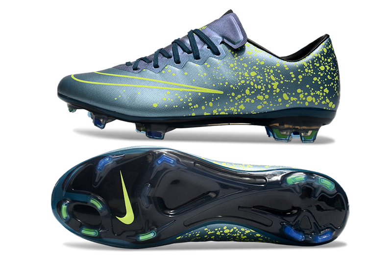 Chuteira Campo Nike Retrô Mercurial Vapor 10 FG Azul