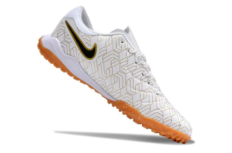 Nike Tiempo Legend 10 Pro TF White and Gold "United Golden Pack" Society Football Boots