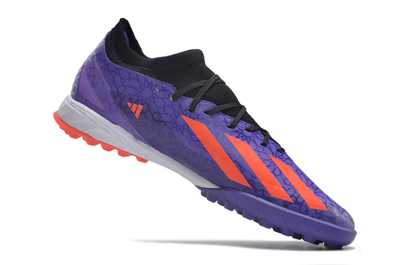 Botes de futbol de la Societat Adidas X CrazyFast.1 TF Purple "Salah"