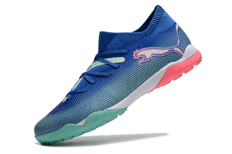 Society Puma Future 7 TF Botes de futbol blau i rosa