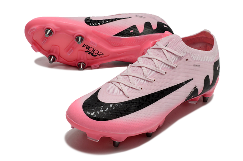 Bota de futbol Nike Air Zoom Mercurial Vapor 15 Elite Trava Mixte rosa i negre "Mad Brilliance Pack"