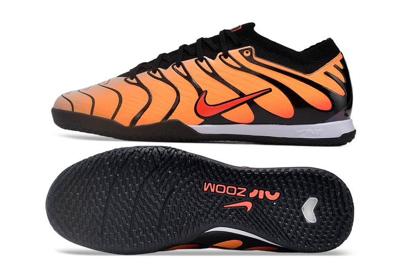 Nike Air Zoom Mercurial Vapor 15 Elite IC Orange and Black "Air Max Pimento" Futsal Boot