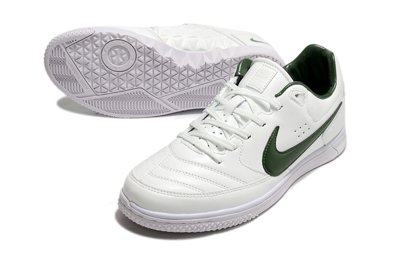 Chuteira FutsaL Nike 5 StreetGato IC Branca e Verde