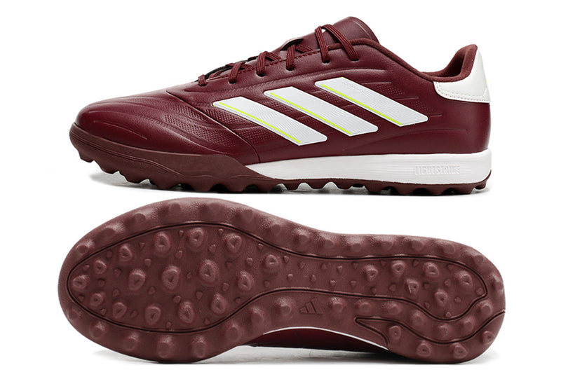 Adidas Copa Pure.1 Burgundy and White "Energy Citrus Pack" Soccer Cleats