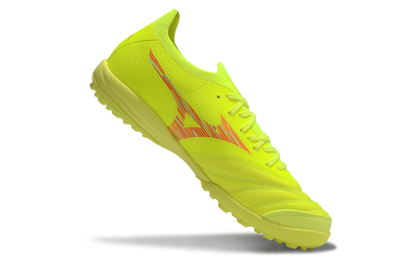 Chuteira Society Mizuno Morelia Neo Sala TF Amarelo