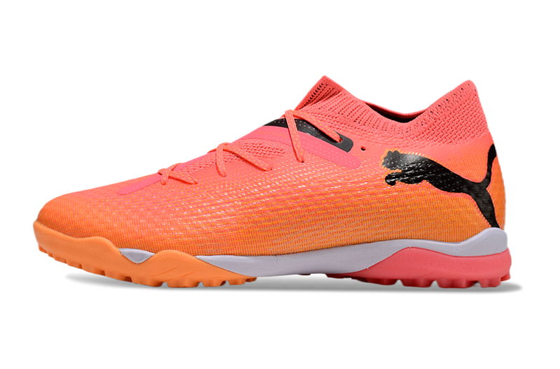 Puma Future 7 TF Orange and Pink "Olympic x Tricks" Soccer Cleats 