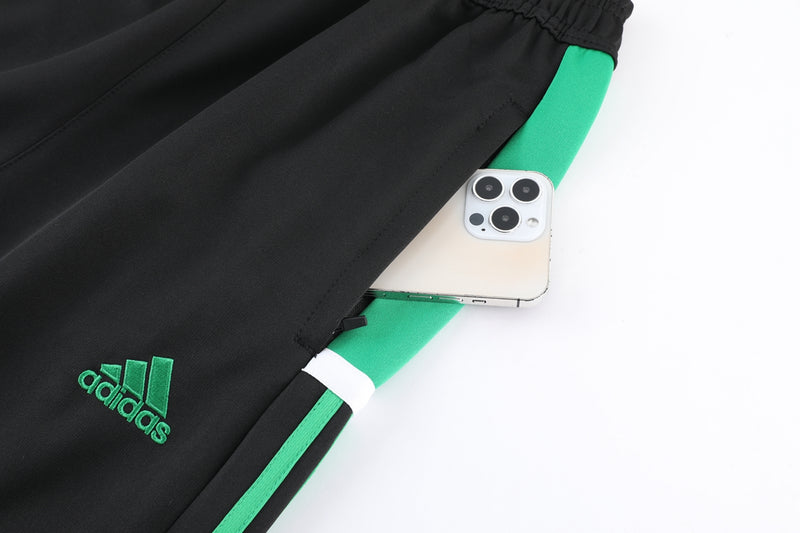 Adidas Sportswear Cold Weather Set Green, Black and White