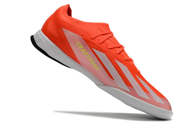 Bota de futbol sala Adidas CrazyFast. 1 IC vermell i blanc "Energy Citrus Pack"