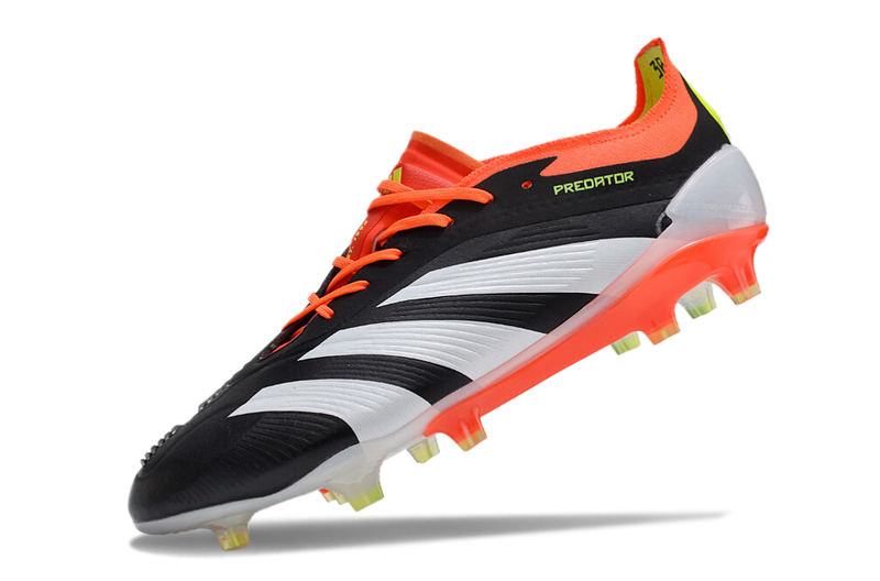 Adidas Predator Elite FG Black, Orange and White "Solar Energy" Field Boots