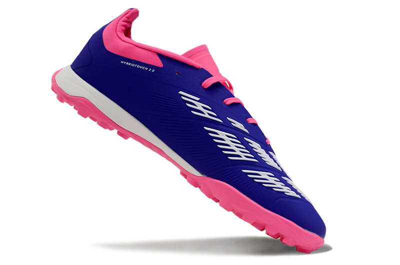 Chuteira Society Adidas Predator Elite TF Azul e Rosa