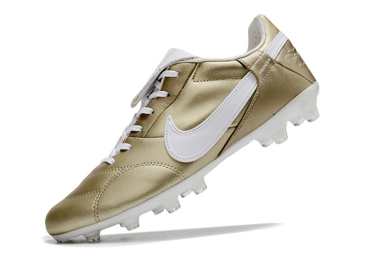 Nike Premier 3 FG Gold and White Football Boots